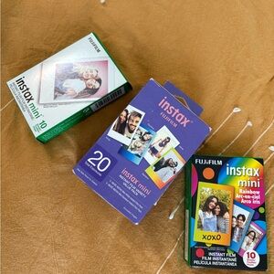 3 packs Fujifilm INSTAX mini film, 40 exposures!